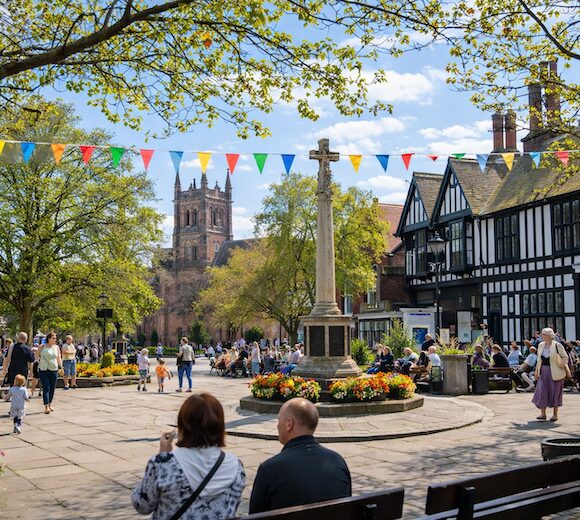 Nantwich town centre Cheshire