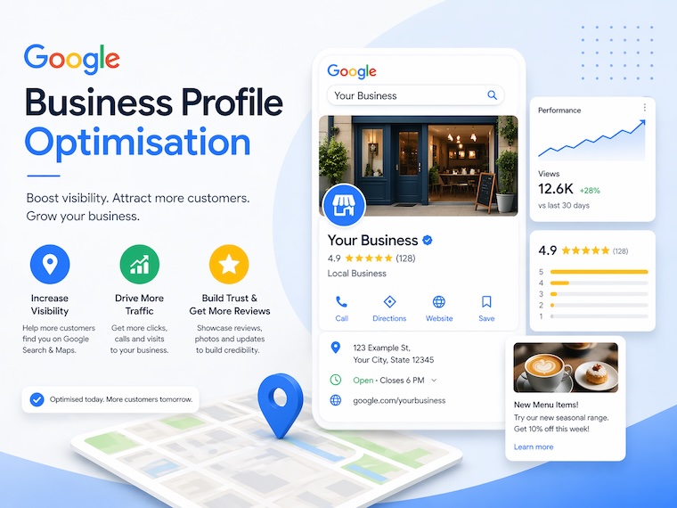 Google Business Profile optimisation map pack results from SEO Bridge Cheshire