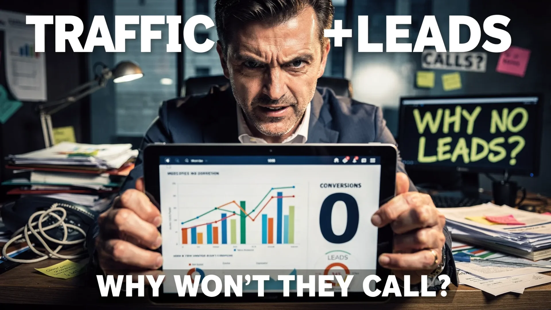 Why Your Website Gets Traffic But No Leads - Main Image