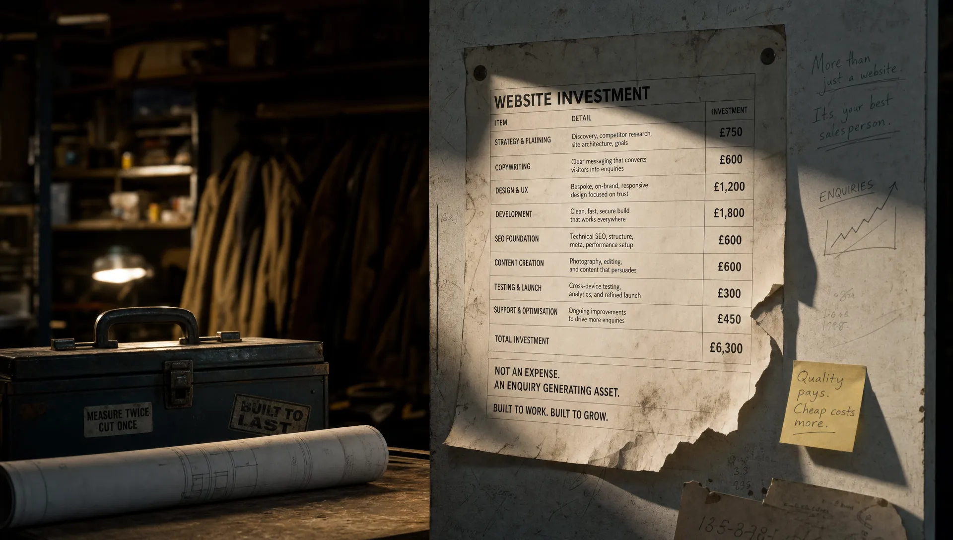 How Much Should A Tradesman Website Cost - Main Image